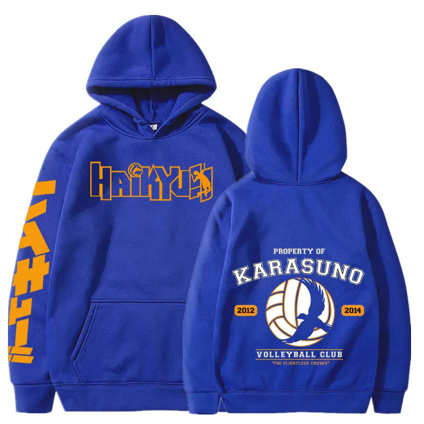 

Haikyuu Cosplay Hoodie 2020 Japan Anime Women Men Harajuku Sweatshirt Karasuno High School Pullover Hooded Jacket Sportswear