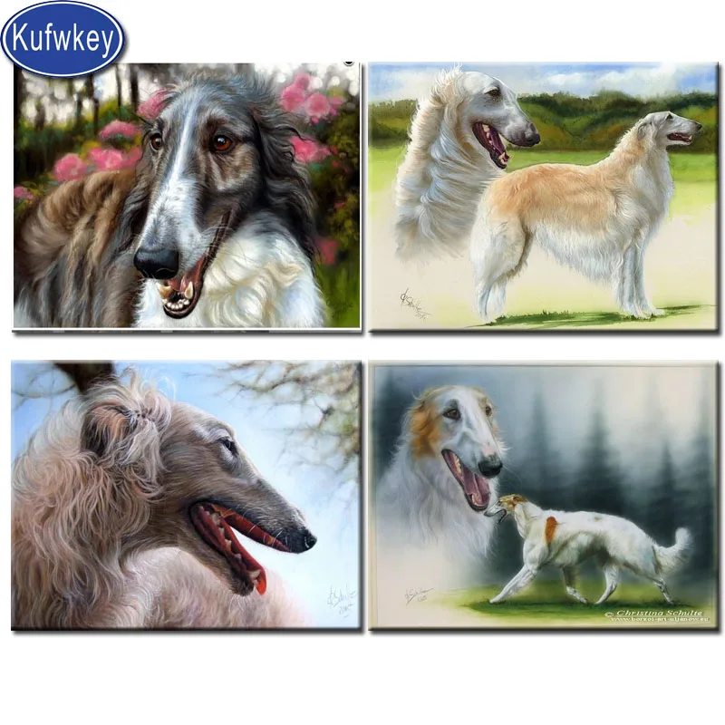 Алмазная 5d картина с изображением собак Whippet мозаичная Стразы вышивка полностью