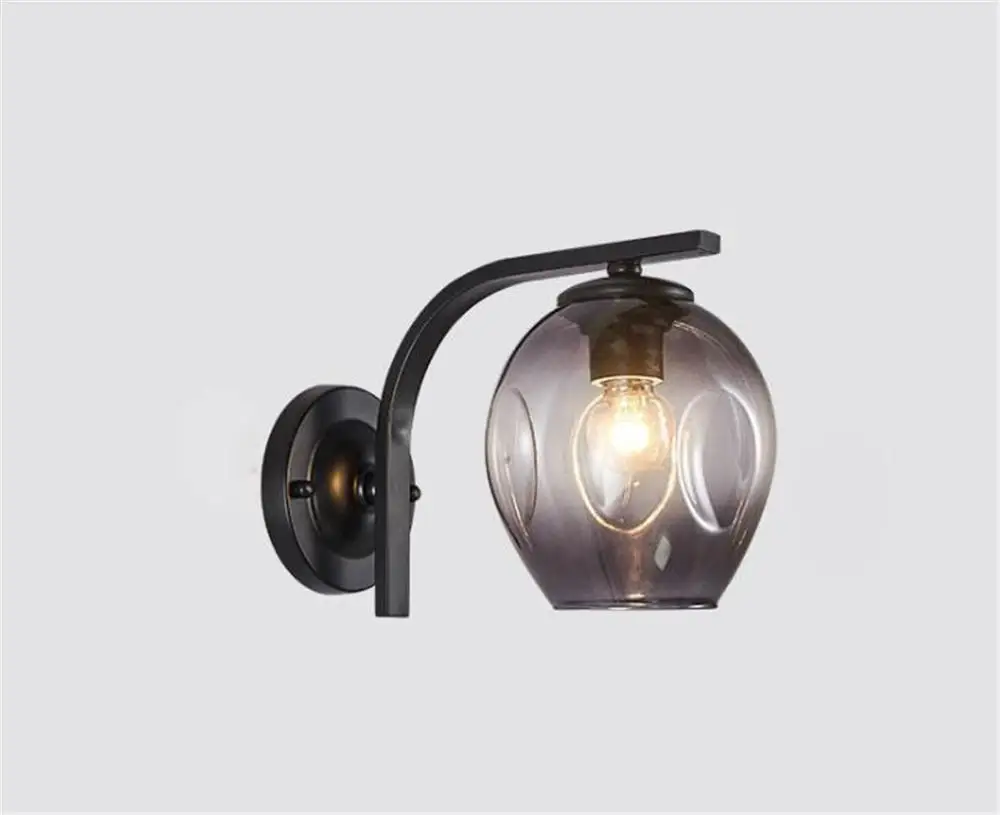 Настенные светильники в стиле индастриал синие черные коньяк выцветающие