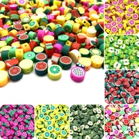 30pcslot 10mm fruit beads polymer clay beads mixed color polymer clay spacer beads for jewelry making diy bracelet necklace