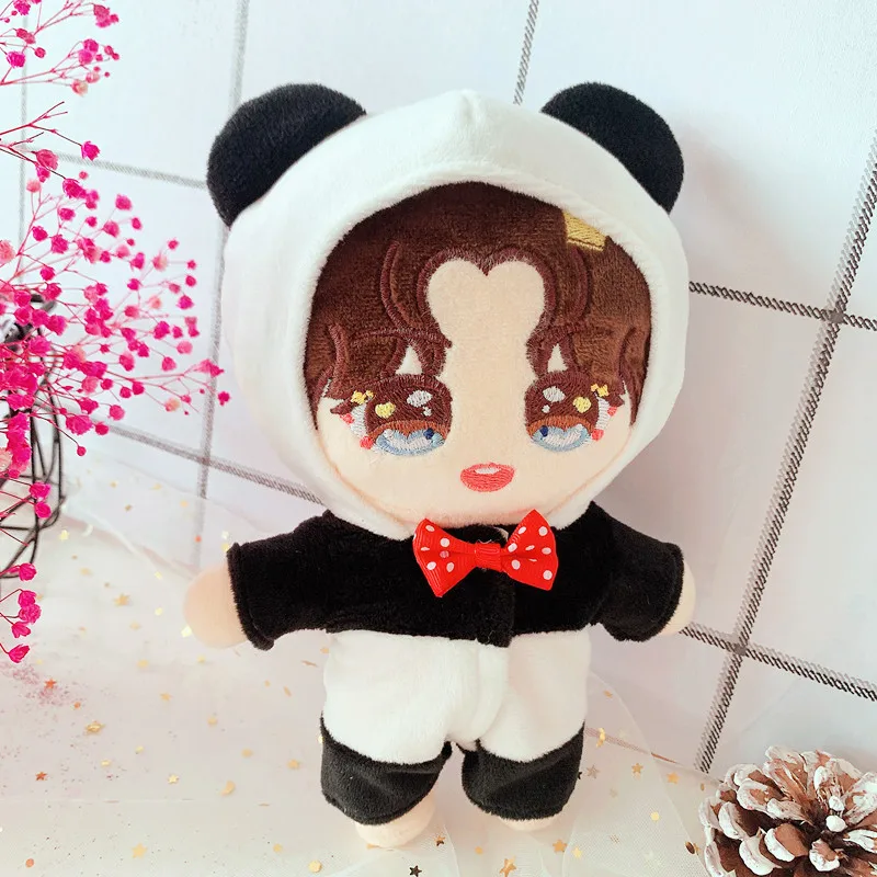 

[MYKPOP] поп кукольной одежды: панда комбинезон с капюшоном для 20 см кукла (без куклы) вентиляторы коллекция SB20102603