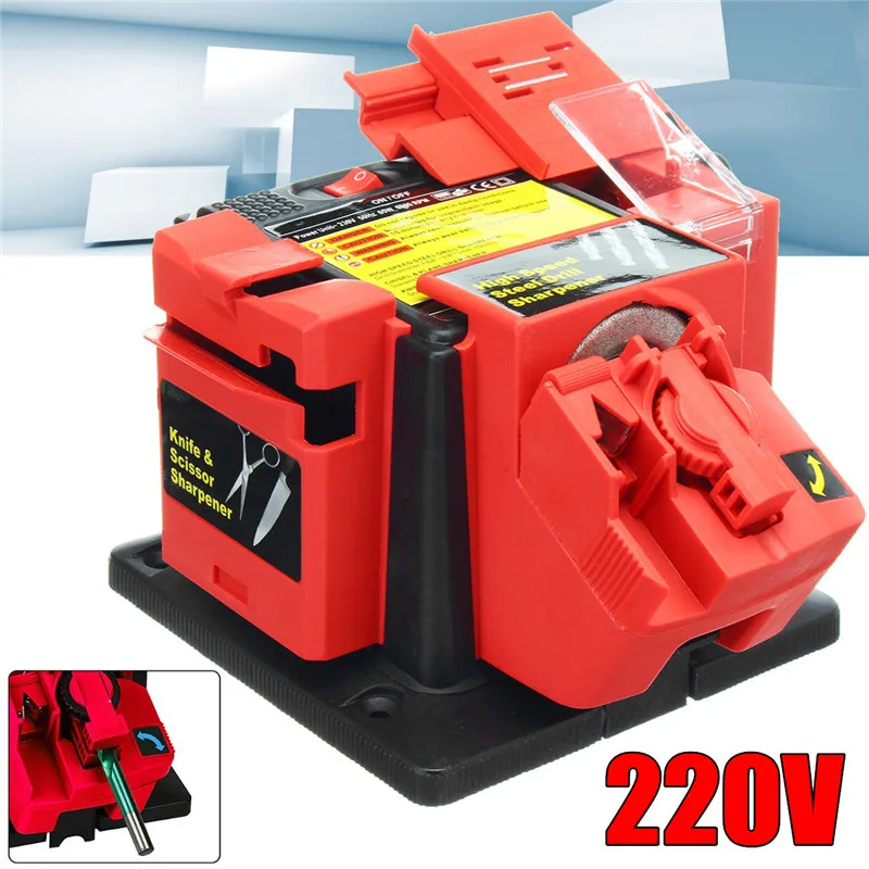 

220V Multipurpose Sharpener for Drill Bits Chisels Planer Blades Scissors Knives Electric Power Tool