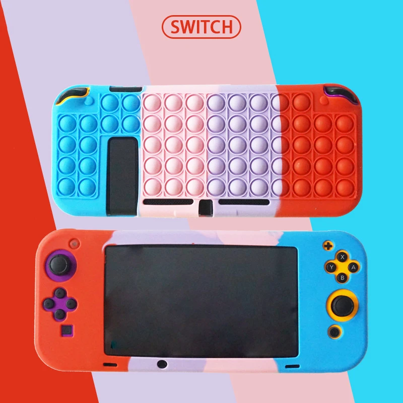 Новинка 2021 защитный чехол для Nintendo Switch Lite Bubble игрушка-антистресс силиконовый Mini |