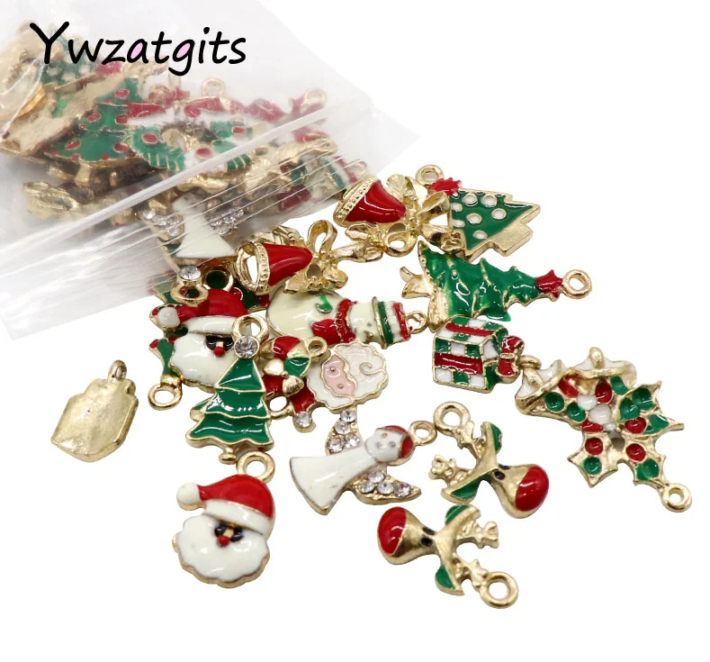 19 шт. новый год рождественские украшения для домашнего искусства из масляного