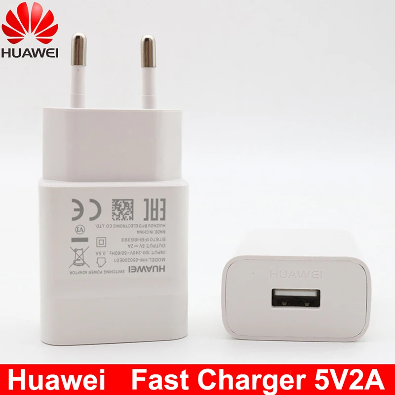 

Original Huawei Mobile Phone Wall Charger 5V 2A Adapter 100cm Micro USB Data Cable For P6 P7 P8 P9 P10 lite Mate 10 lite Honor8X