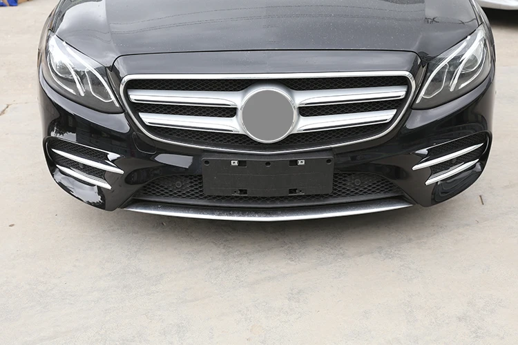Для Mercedes Benz E Class W213 E200 E300 E43 AMG автомобиль ABS хромированные передние противотуманные фары крышка Накладка аксессуары