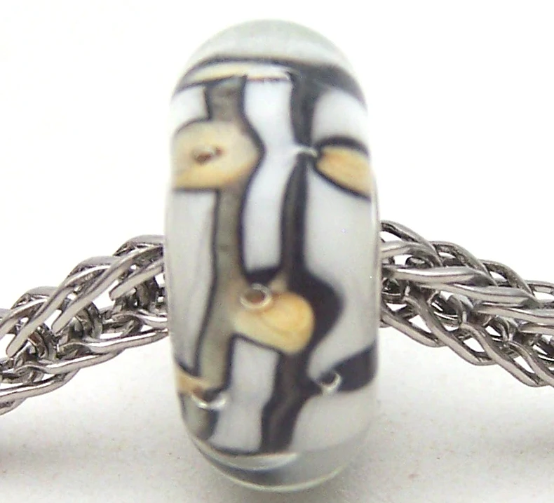 

JG3091 100% S925 Sterling Silver Beads Murano Glass beads Fit European Charms Bracelet charms diy jewelry Lampwork GlassBeads