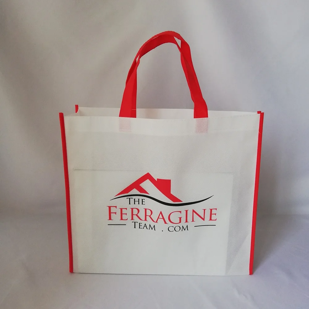 Оптовая продажа 500 шт./лот рекламные многоразовые хозяйственные сумки с