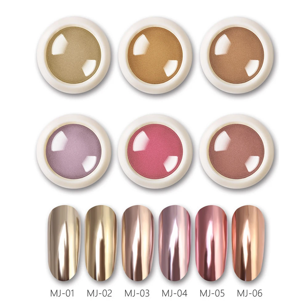 Блестящий Порошок для дизайна ногтей глиттеры Золотая серия порошок сияющий