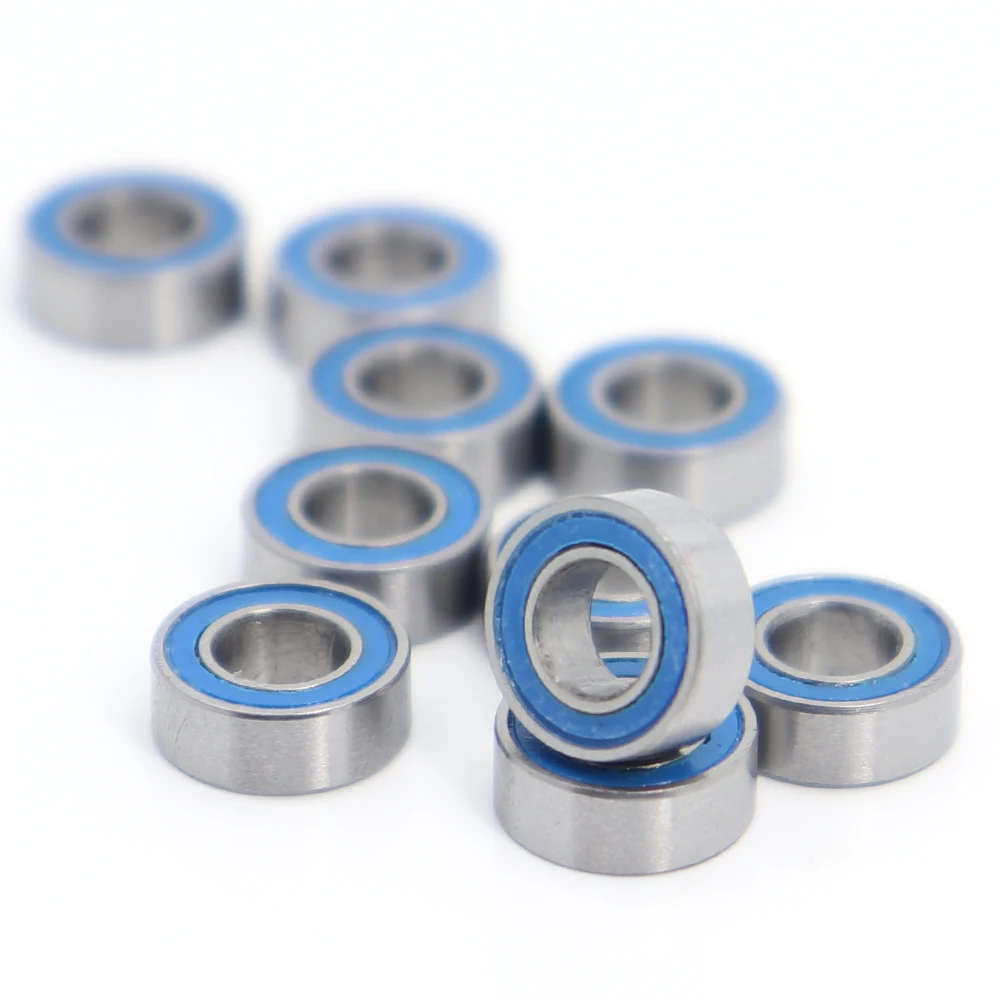 MR84RS подшипник ABEC-3(10 шт.) 4*8*3 мм миниатюрные MR84-2RS шарикоподшипники RS MR84 2RS с синим герметичным L-840DD