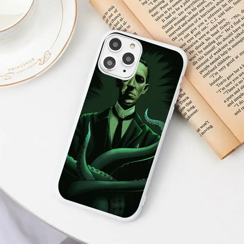 

cool lovecraft film festival Phone Case Candy Color White for iPhone 11 pro XS MAX 8 7 6 6S Plus X 5S SE 2020 XR