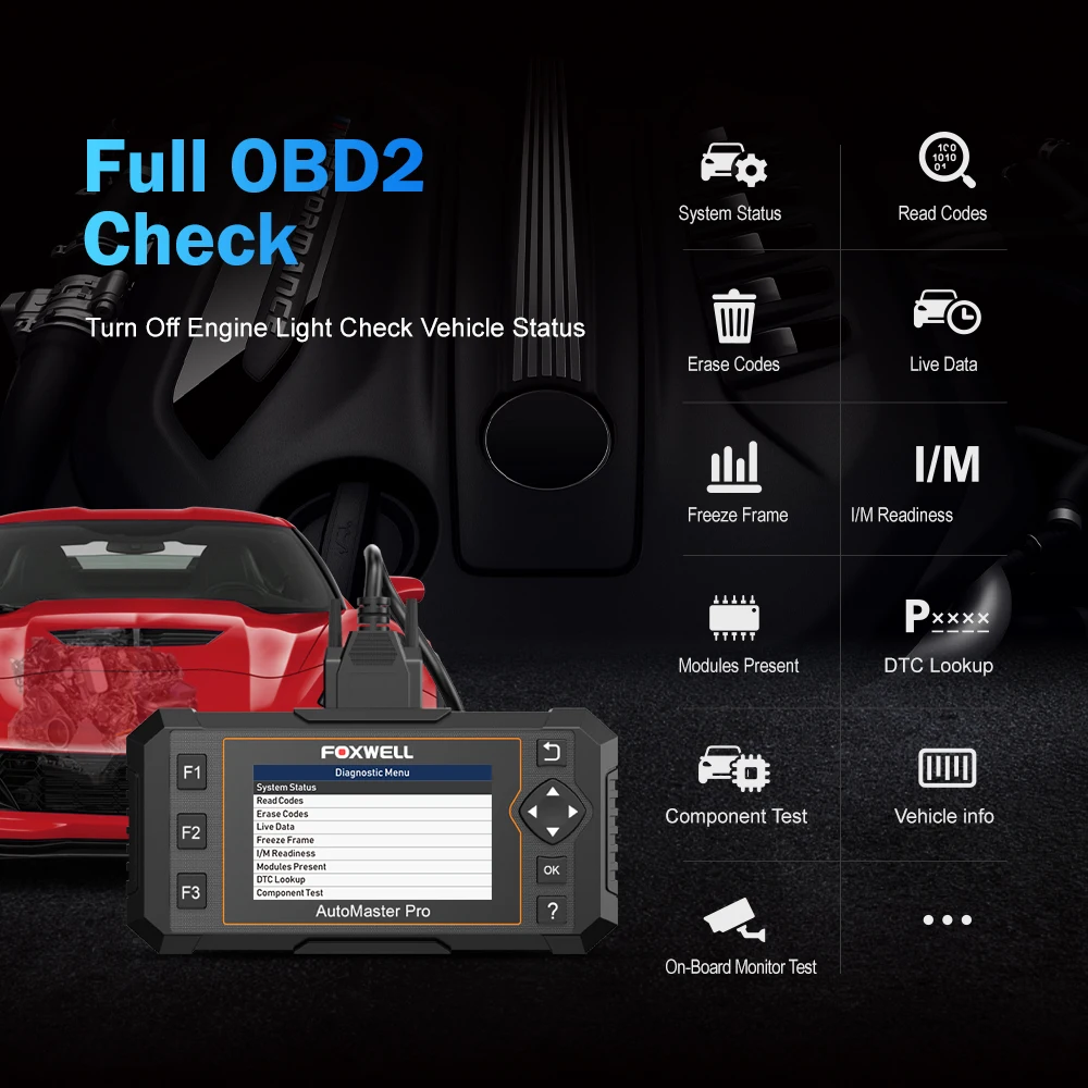 Автомобильный диагностический сканер Foxwell NT644 Elite OBD2 диагностические инструменты