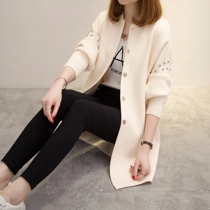 Женские новые модные кардиганы 2020 Женская Повседневная Осенняя теплая верхняя