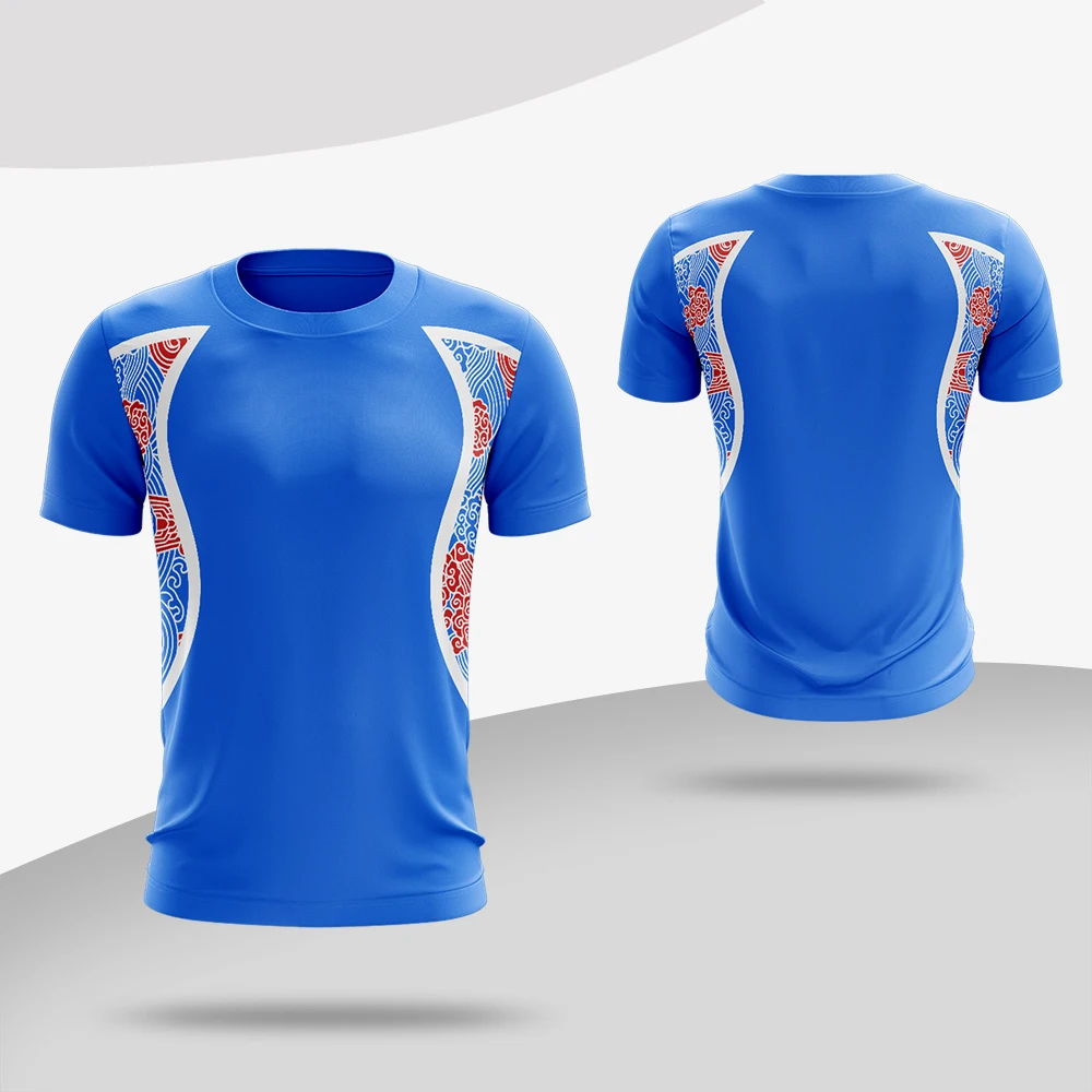

Personalized T-shirts Full Sublimated Your Name and Numbers Desigh Your Own Badminton Clothing for Playing Games Outdoors/Indoor