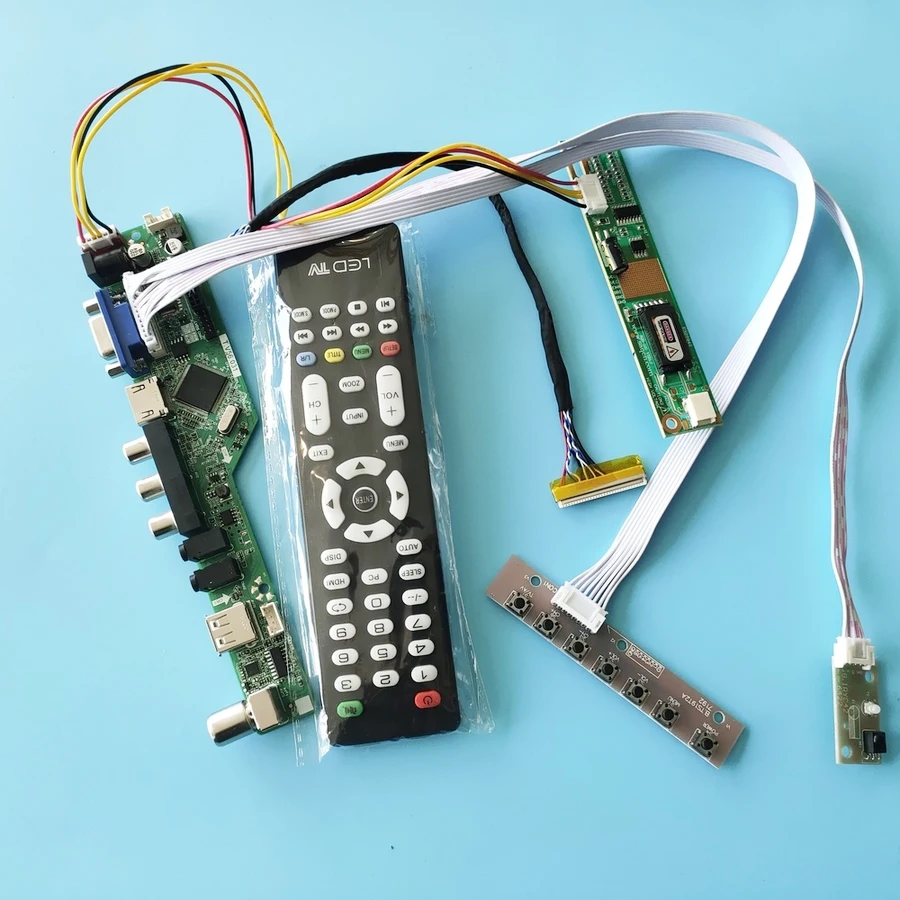 

Matrix VGA USB 30 Pin LVDS DIY Kit 1CCFL LCD Monitor Universal Drive Board For LTN170WX/LTN170X2/LTN154X7/LTN141WD 1440*900