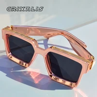 crixalis fashion steampunk sunglasses women 21 colors luxury brand square anti glare driving sun glasses for men zonnebril dames