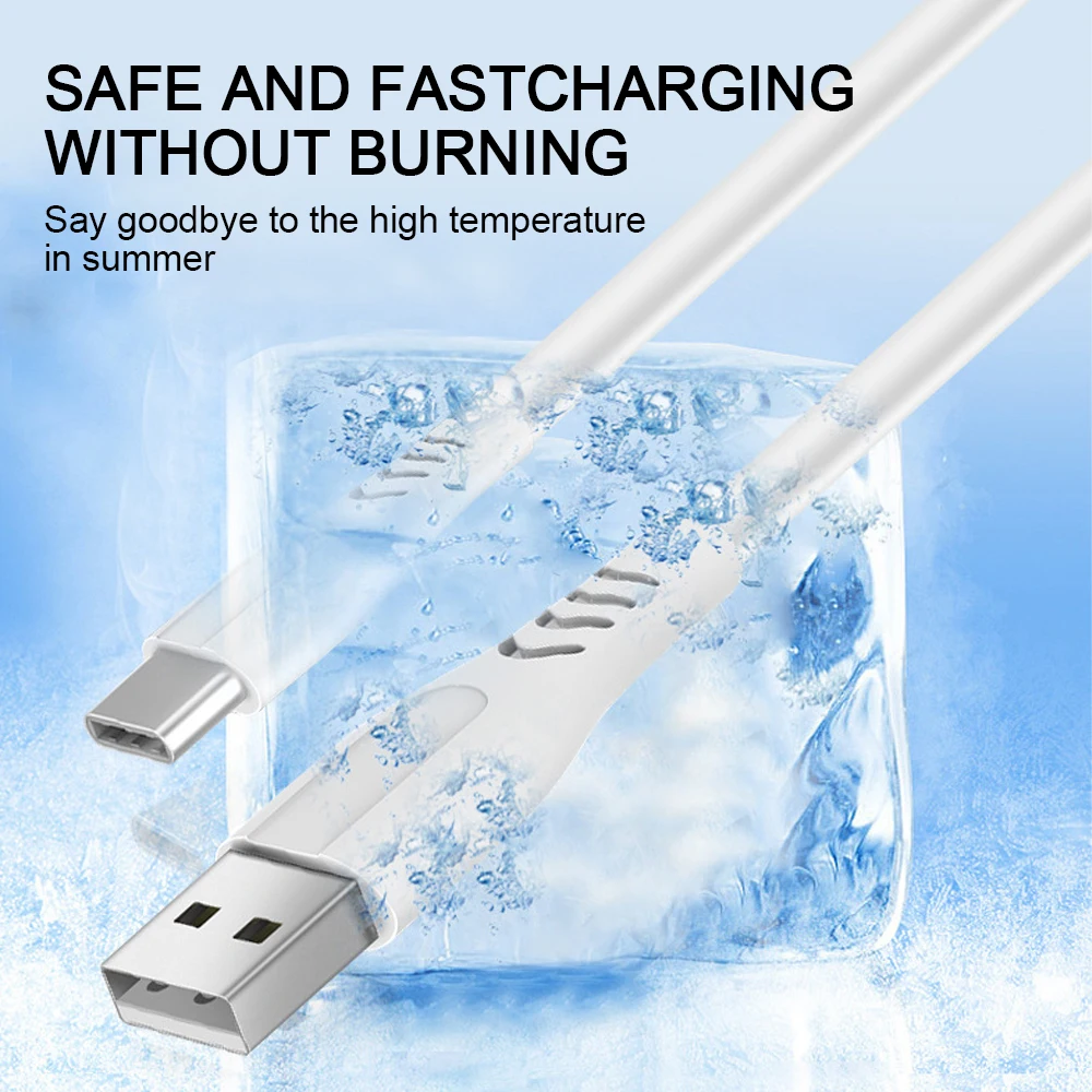 

TPE USB Cable 5 A Wire Quick Charger Data Transmission Charging Type-C Micro USB IOS Data Cable for Mobile Phone
