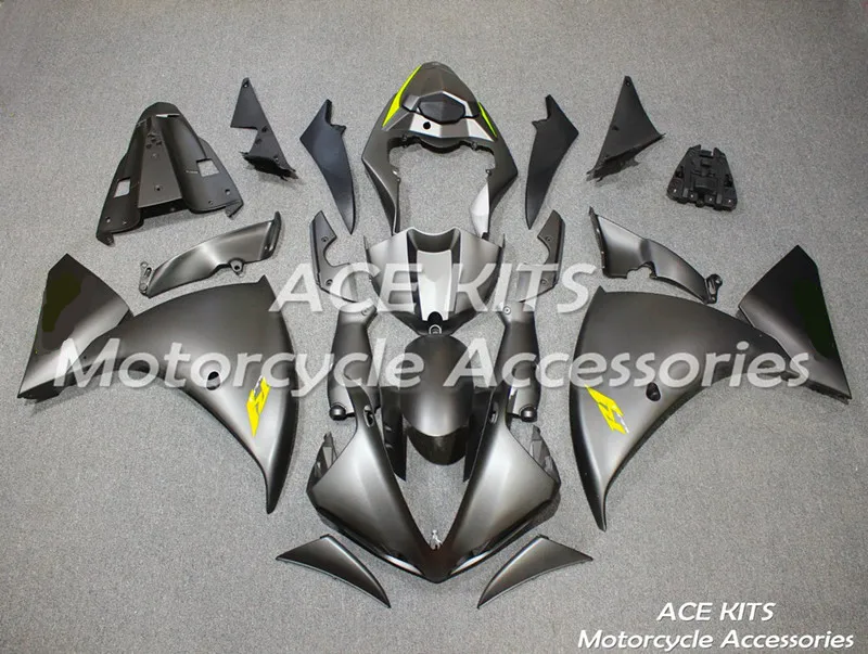 

Новый обтекатель для мотоцикла ABS для YAMAHA YZF-R1 2009- 2010- 2011-2012, впрыскивающий обтекатель, сенсорный черный ACE No.2405