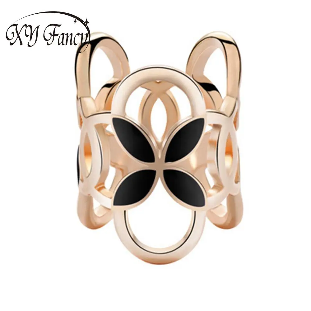 GloryStar модный тройной зажим для шарфа четырехлистный клевер шаль Пряжка Брошь