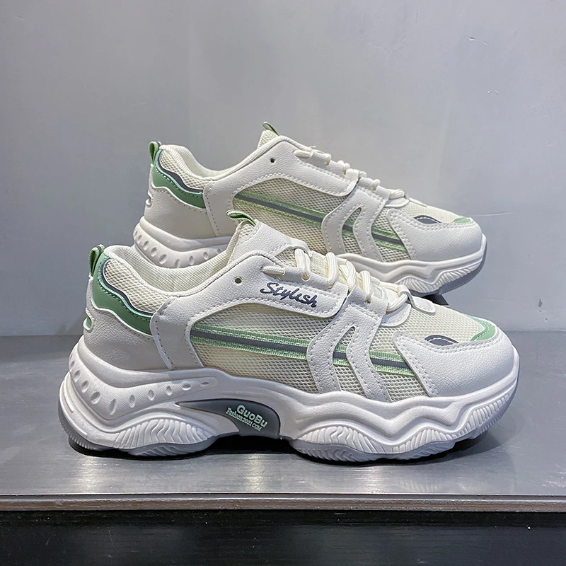 Новинка 2021 осенние женские кроссовки двойная сетчатая обувь женская для бега fila