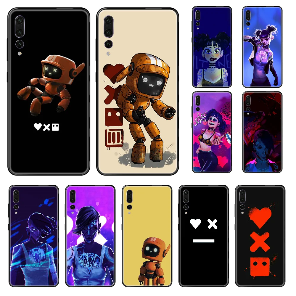 Чехол для телефона с рисунком Love Death & Robots Huawei P 8 10 20 30 Smart Plus 2019 Z Lite Pro 2017 черный