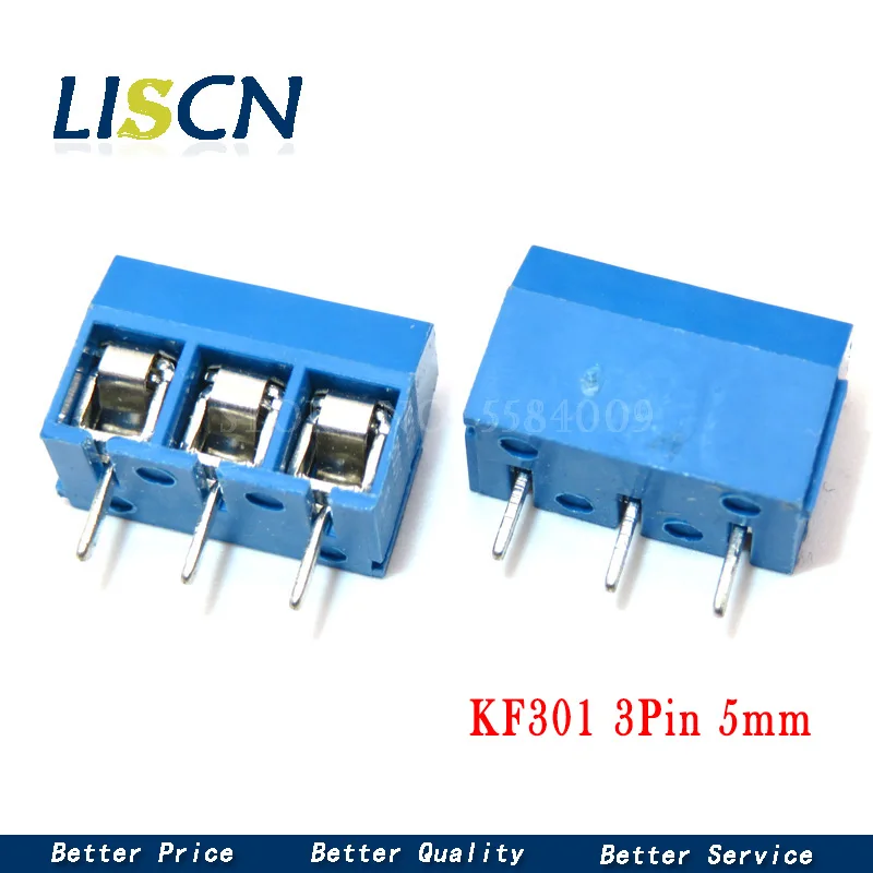 10 шт. KF128 KF301 KF350 2P 3P 5 мм/3 мм/2 контакта 3-контактный клеммный винт PCB терминал разъем