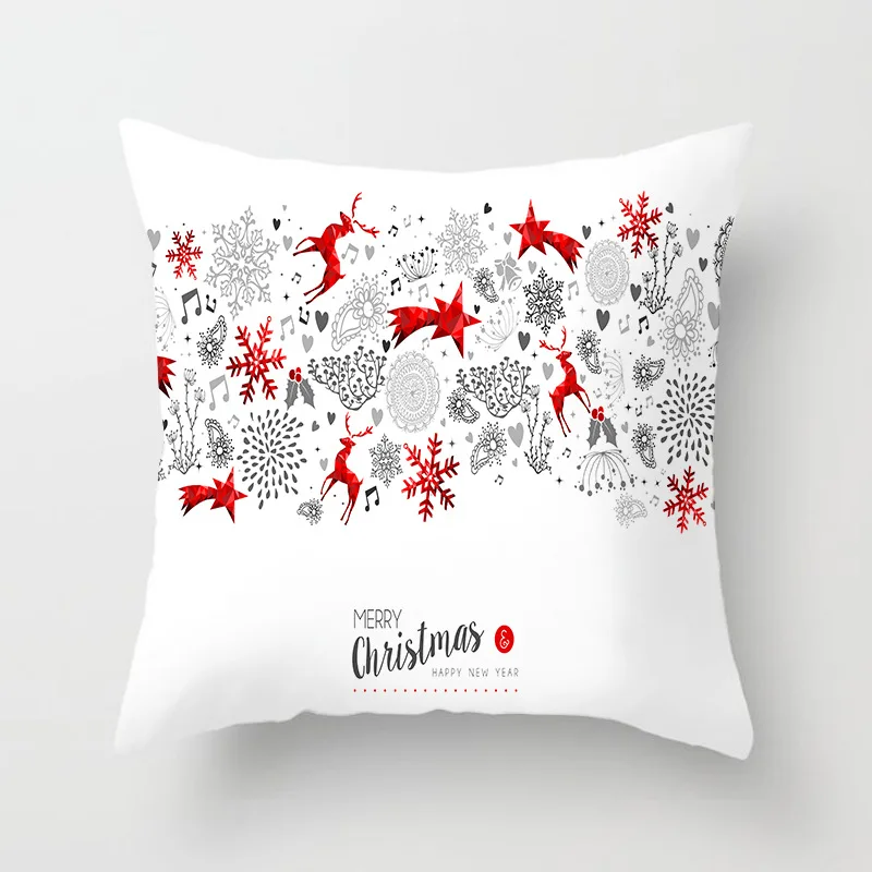 

Christmas Pillowcase Decorative Sofa Cushion Case Bed Pillow Cover Home Decor Car Cushion Cover Cute Pillow Case 45*45cm
