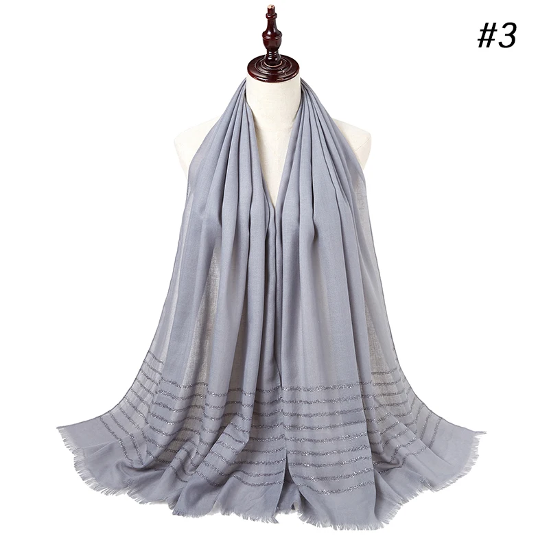 Plain Shimmer maxi cotton scarf hijab solid Fringed shawls glitter muslim long muslim head wrap turbans scarves/scarf 10PCS/LOT