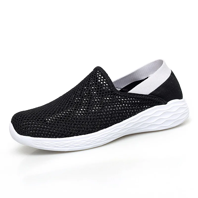

2020 Fashion Women Flats Summer Shoes Breathable Mesh Casual Shoes Woman Slip-on Outdoor Walking Shoes Tenis Feminino
