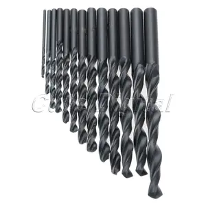 Набор сверл спиральных 1,5-6,5 мм, 13 шт., с титановым покрытием, высокоскоростные стальные сверла, Деревообрабатывающие инструменты, аксессуары для сверл с шестигранным хвостовиком 14 дюйма