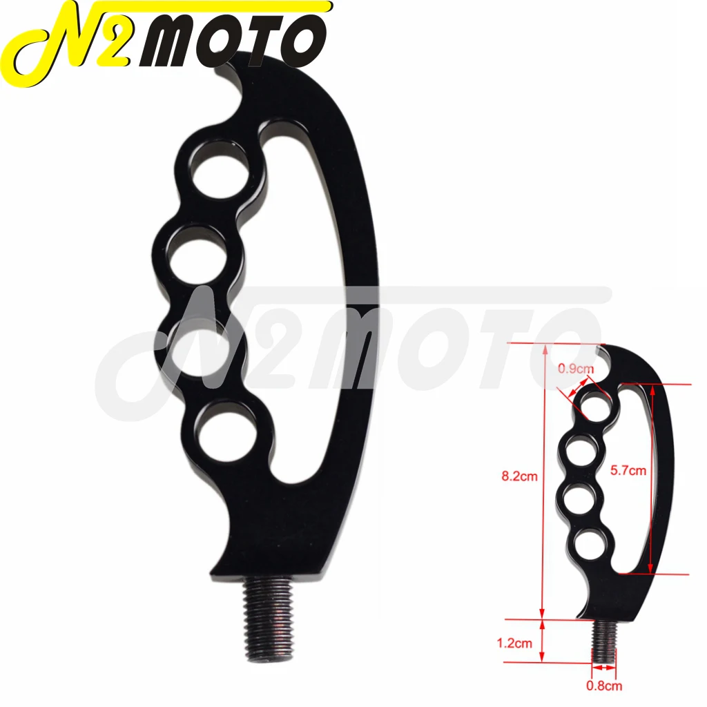 Черные мотоциклетные алюминиевые колышки Knuckles универсальные переключения