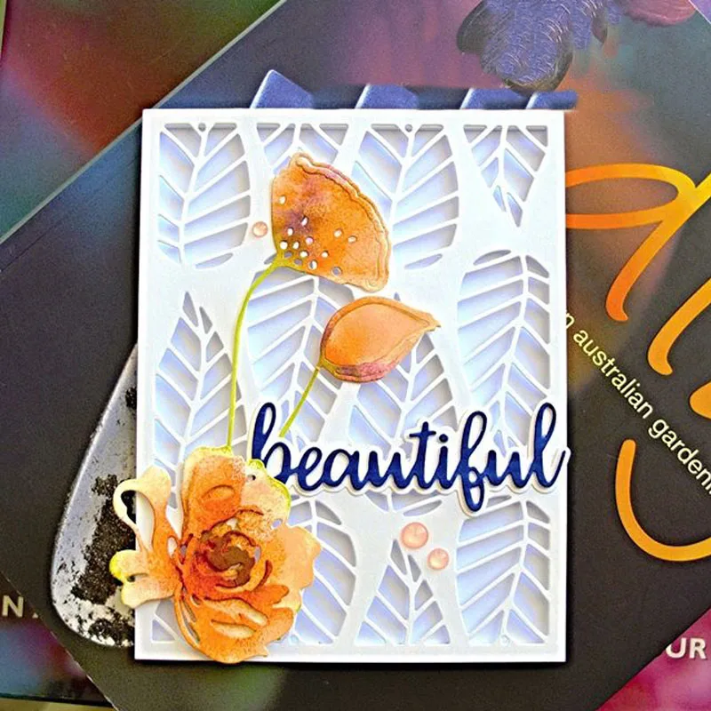 Маковый цветок высечки для изготовления карточек Флорид Мак металлические