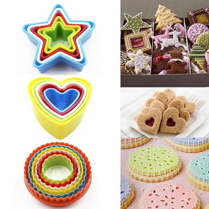 5 шт. формочки для печенья форма выпечки сделай сам инструменты Плунжер формы