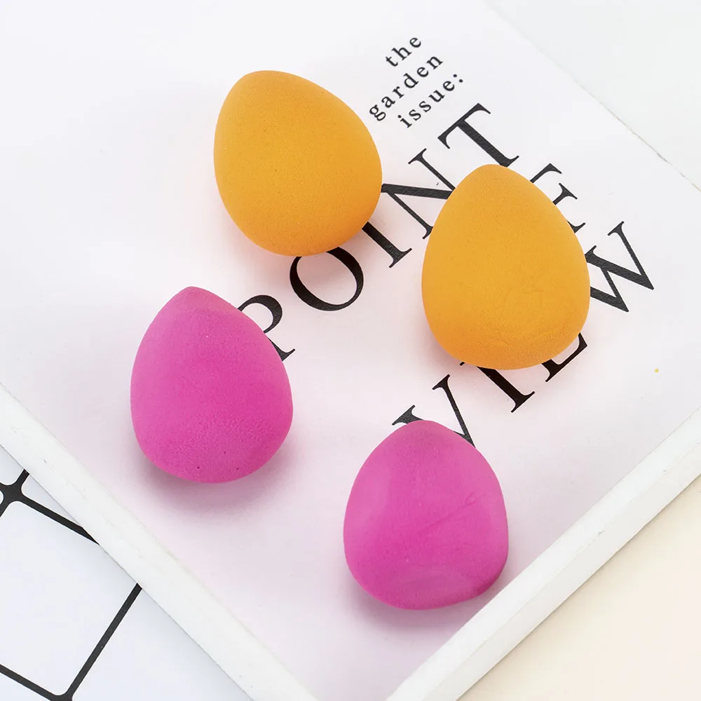 

4 Pcs/pack Cosmetic Foundation Sponge Wet And Dry Dual Purpose Facial Contour Multicolor Makeup Puff Powder Tool Kit New