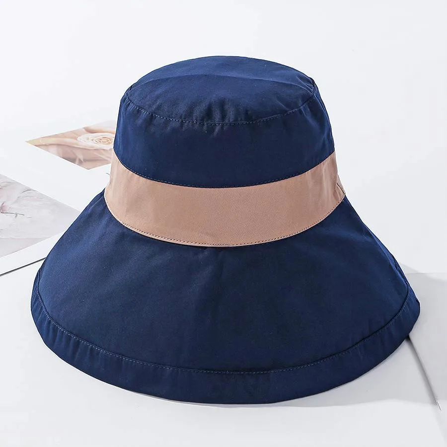 

Bucket Hats Women Double Side Womens Sun Hat Wide Brim Visor Hats Lady Sun Hat Bonnet Fedoras Solid Color Summer Beach Caps