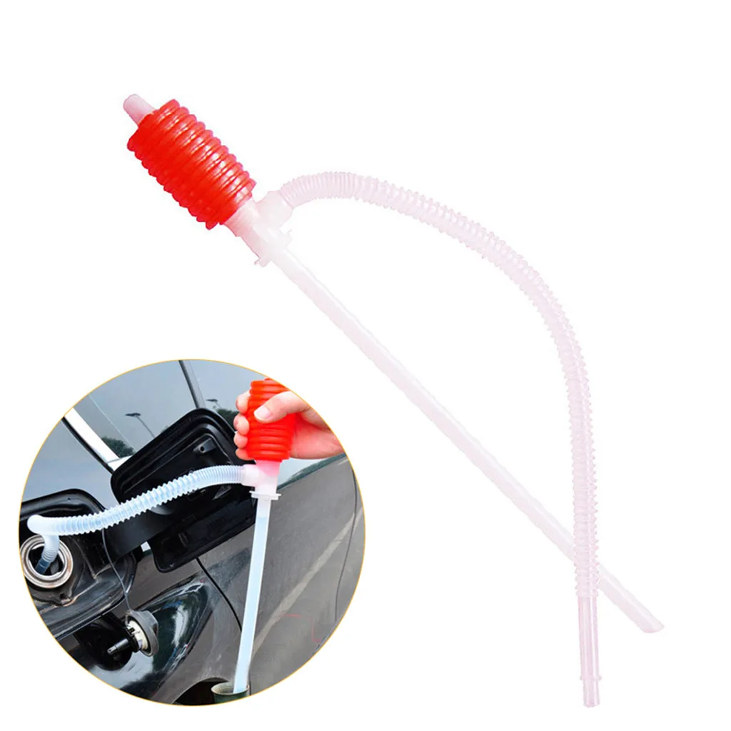 Портативный Автомобильный Ручной Сифон насос для шланга газа масла жидкости