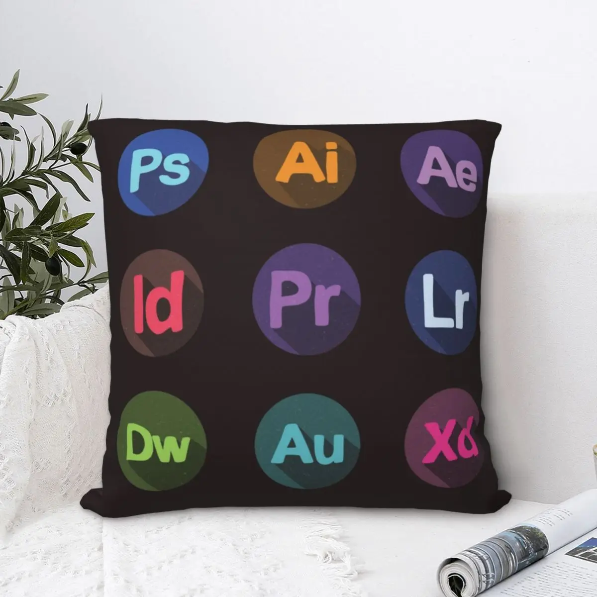 Декоративный чехол для подушки Adobe Square 45 х45 см | Дом и сад