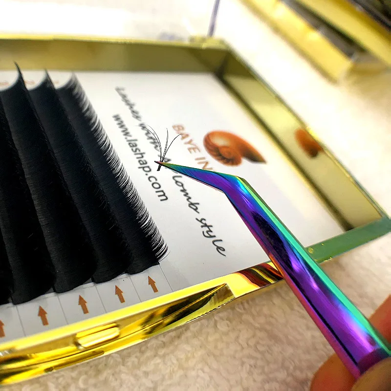 LASHAP Быстрый вентилятор натуральные ресницы Ручной работы легкое наращивание