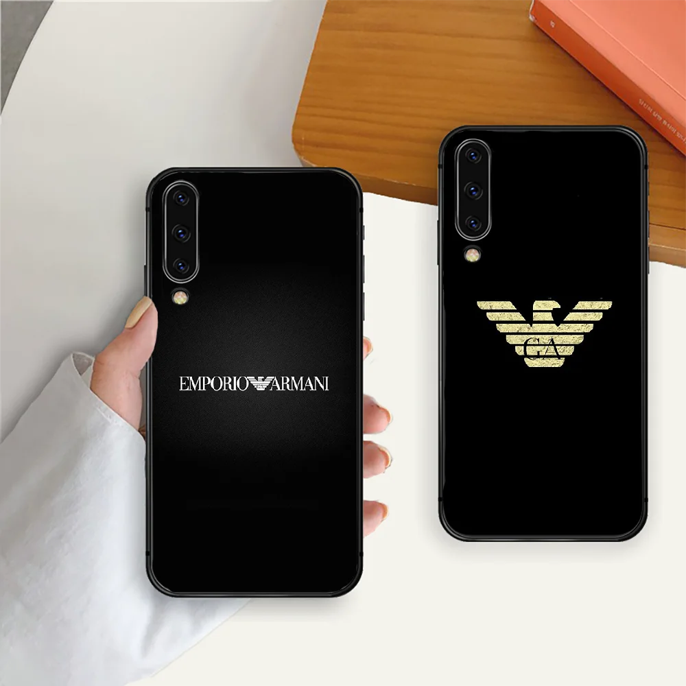 

Italian Luxury Brand EA7 Phone Case Cover For Samsung Galaxy A 3 5 7 10 20 20E 21S 30 30S 40 50 51 70 71 S Black 3D Funda Hot