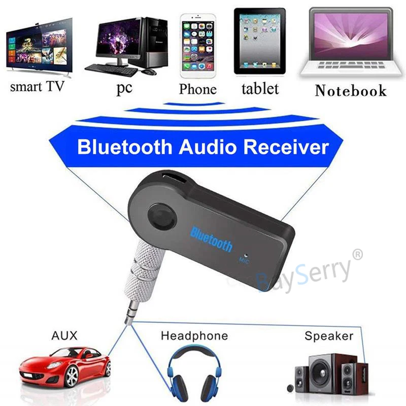 Музыкальный адаптер 3 5 мм Беспроводной автомобильный Bluetooth AUX аудио MP3 музыка