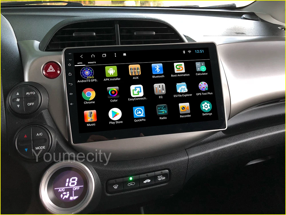 Автомобильный dvd-плеер Android 9,0 для HONDA FIT JAZZ 2007 2008 2009 2010 2012 2013 Gps Радио Видео плеер ips 1024*600 экран RDS wifi