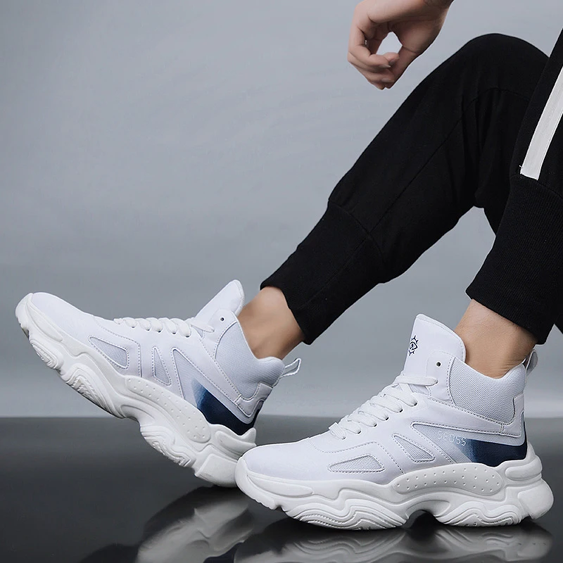 UPUPER/модные брендовые кроссовки с высоким берцем мужская повседневная обувь