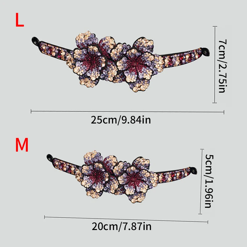 Украшение для волос с кристаллами Стразы заколка конского хвоста женская
