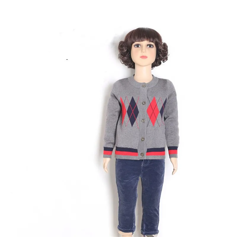 Кардиган для маленьких мальчиков и девочек Осенний хлопковый свитер Верхняя