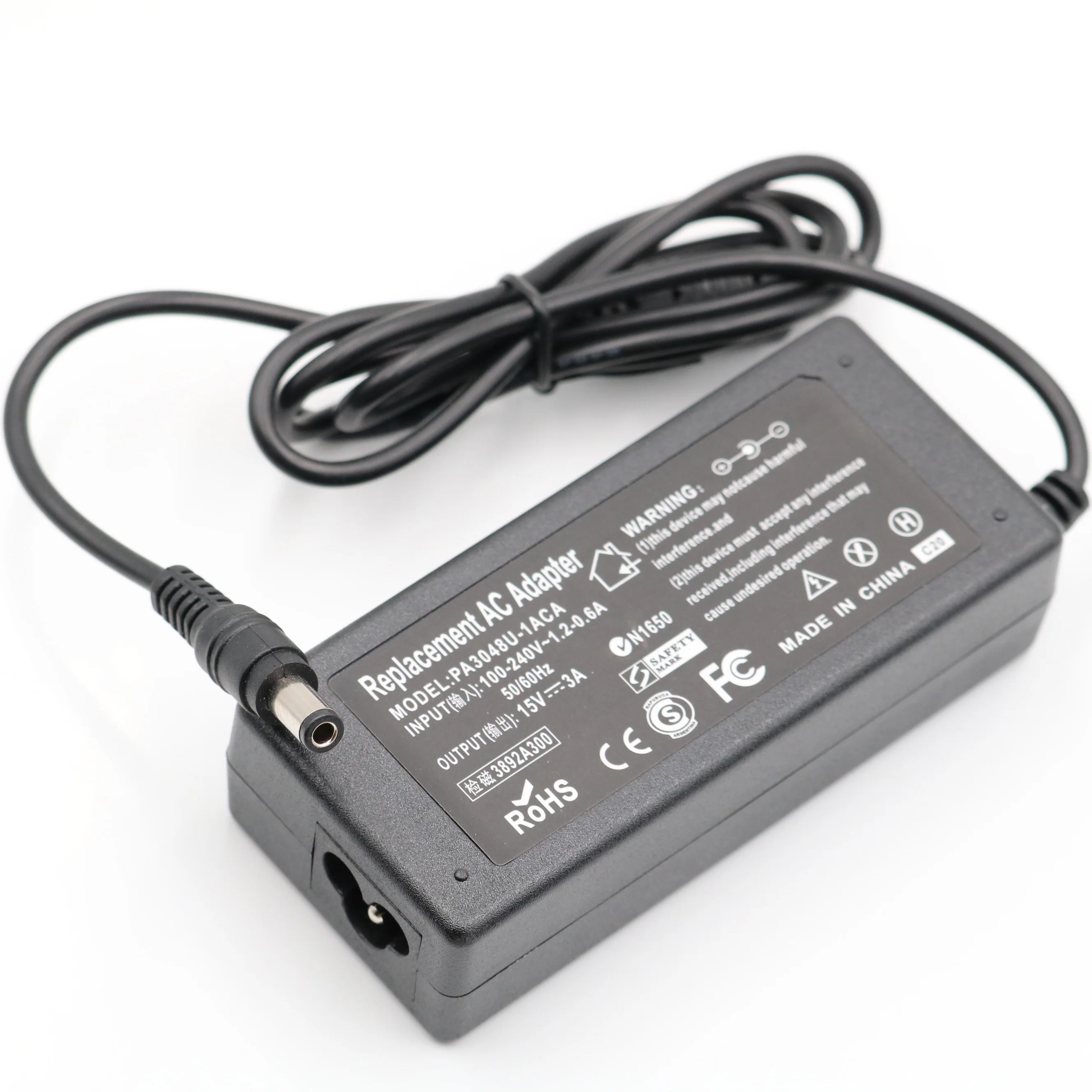 15V 3A AC DC адаптер питания 6 3*3 0 мм баррель разъем 100-240V конвертер в 3000mA 45W зарядные