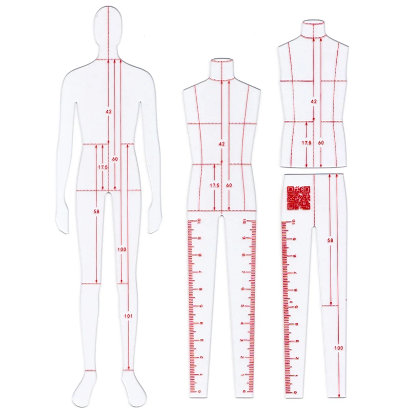 Линейка Для стеганых изделий для мужчин и женщин стильная рулетка одежды ручная