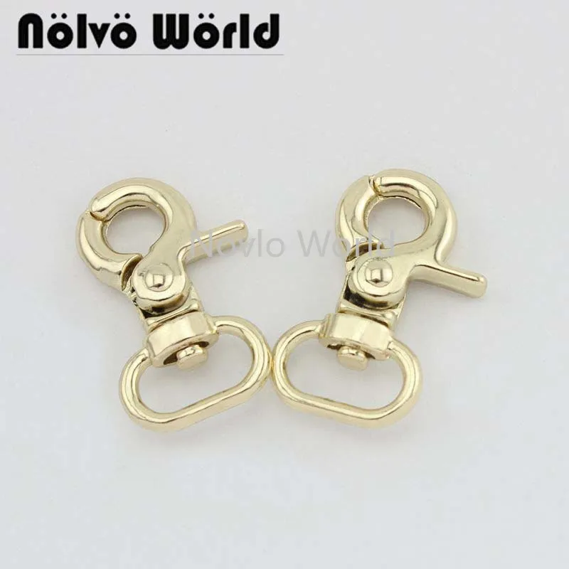 

Nolvo World 5-20-100pcs 31*13mm 1/2" light gold metal bag buckle dog collar purse strap hardware