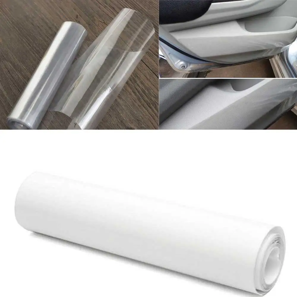 

118" x 6" Clear Car Door Sill Edge Anti Scratch Paint Protection Vinyl Film Sheet