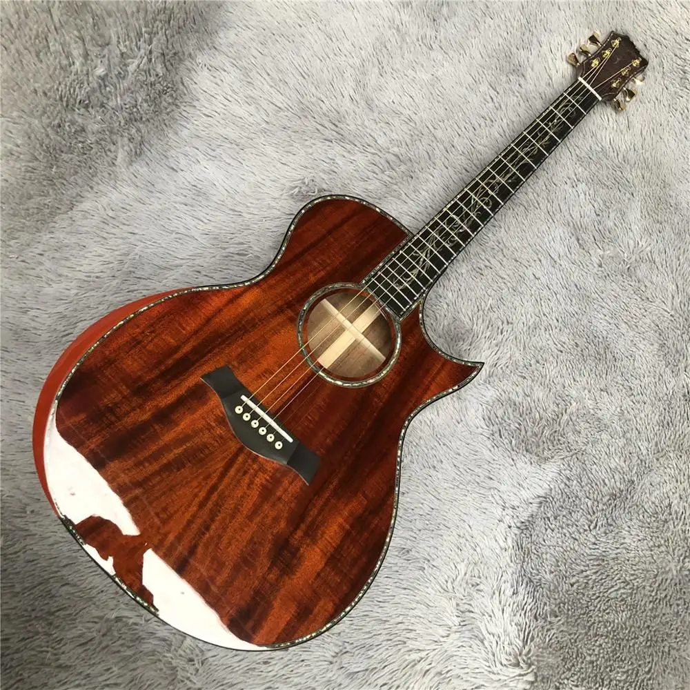 Custom Chaylor SP14 all koa Акустическая гитара настоящая инкрустация абалона эбеновое