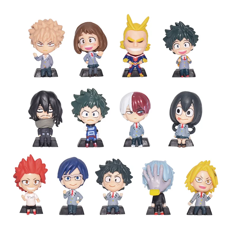 

My Hero Academia Anime Action Figures 4/5pcs Kawaii Todoroki Shoto Midoriya Izuku Bakugou Katsuki Figure Toy for Child Halloween